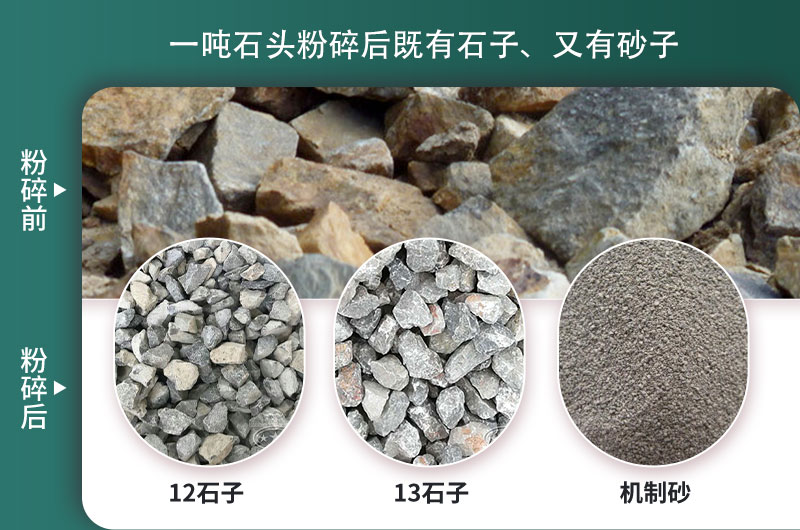 一噸石頭能出多少噸石子，石子破碎設(shè)備有哪些